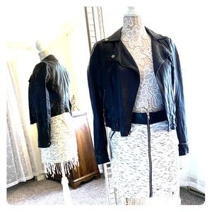 Moto/Bomber jacket (faux leather)